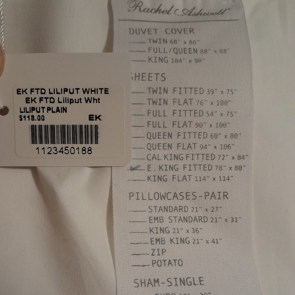 Brand New Rachel Ashwell Simply Shabby Chic King Fitted Sheet Liliput - Picture 8 of 8
